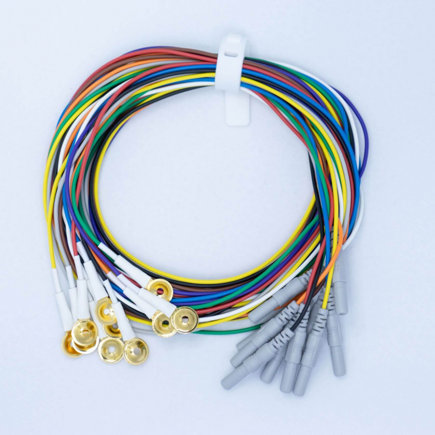 Electrode Collodion EEG Gold Cup 1,5m Length 10 colors (10)