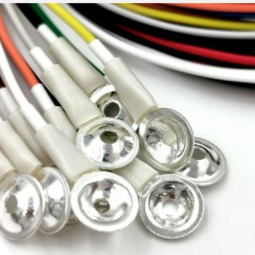 EEG Silver Collodion Electrodes 1,5m 10 colors (10)